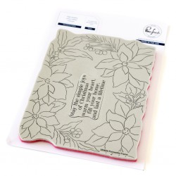 PINKFRESH STUDIO - Poinsettia Frame Stamp