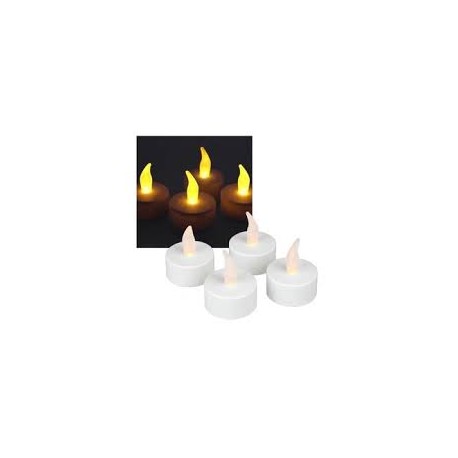 Candele LED tremolanti - giallo caldo -  5 pezzi